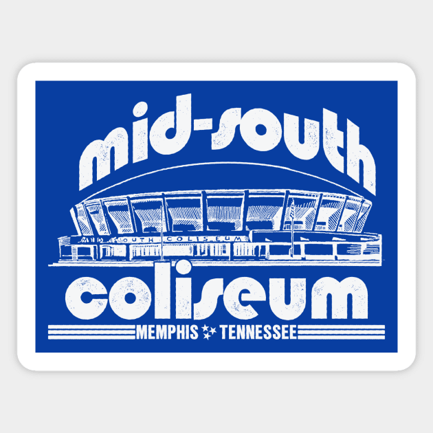 Mid-South Coliseum Sticker by rt-shirts